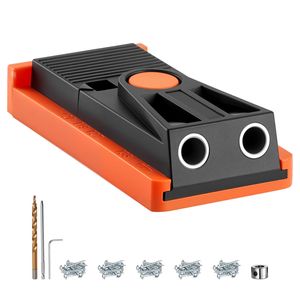 Kit di punzoni per fori a scomparto regolabili da 1/2-1 1/2 pollici, mini trapano per legno con punzone a gradini, chiave esagonale, anello di arresto per trapano, quadrato - Product Image 1