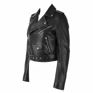 <b>Women</b> Leather <b>Jacket</b> Waterproof Breathable Custom OEM Wholesale - Product Image 2