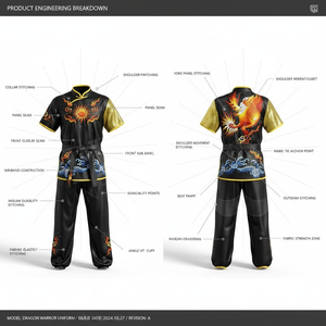Uniforme de Artes Marciales, Karate, Judo, Taekwondo, Kung Fu, de Manga Corta, Ligero, con Diseño Sublimado Personalizado, Venta Caliente - Product Image 2