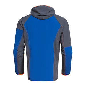 Men's Windproof Hooded <b>Jacket</b> Sporty Zipper Closure Regular Fit Solid Color Polyester Nylon Shell Autumn Wear - Product Image 2