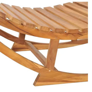 Tumbona Moderna Hecha de Madera de Teca Sólida, Acabado Natural Duradero de Alta Calidad para Uso en Exteriores y Patios - Product Image 3