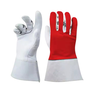 Gants de soudage TIG haute performance et robustes en cuir de chèvre et de vache pleine fleur, résistants à l'abrasion, pour la construction et la sécurité - Product Image 6