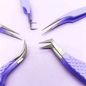 Pinzas Profesionales Antimagnéticas de Acero Inoxidable para Extensión de Pestañas, Punta Ultrafina, Duraderas, Rápidas y Precisas, para Cejas - Product Image 3