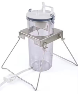 กระปุกเก็บไขมันสแตนเลสเกรดทางการแพทย์แบบใช้ซ้ำได้ พร้อมขาตั้ง สามารถนึ่งฆ่าเชื้อได้ - Product Image 2