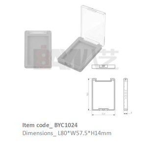 Rectangle Transparent Plastic <b>Compact</b> Box for Cosmetic <b>Makeup</b> Contour Bronzer - Product Image 1