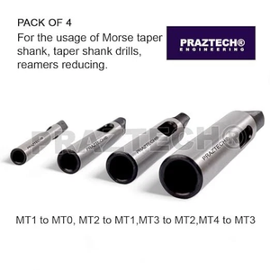Ensemble de 4 réducteurs à cône Morse MT1 MT2 MT3 MT4, adaptateur de perceuse pour tour et fraiseuse - Product Image 2