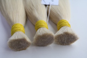 Extensions de cheveux en vrac de haute qualité au prix de gros 100 grammes 228 pouces double tirage couleur claire - Product Image 4