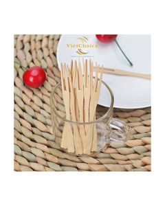 Fourchettes jetables en bambou écologiques à prix d'usine - Style classique, polies à la main, 100 % naturelles - Product Image 2