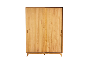 Armario Escandinavo Ecológico de Madera Maciza Stepe, Mueble de Dormitorio Moderno, de Piso, con Almacenamiento Duradero - Product Image 2