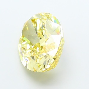 Diamante Amarillo Intenso de 10.53 Quilates, Corte Oval Modificado, Pulido Excelente, Claridad VS1, Cultivado en Laboratorio, Certificado CVD, Gema Suelta - Product Image 4