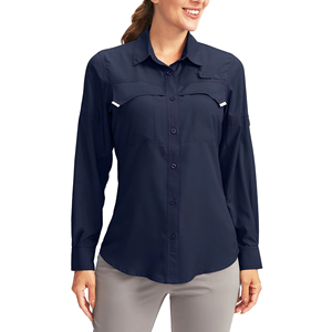 Camisa de Pesca de Manga Larga para Hombre, de Alta Calidad, OEM/ODM, Antibacteriana, UPF 50, Tejido Transpirable, Protección Solar, Casual, con Botones - Product Image 1