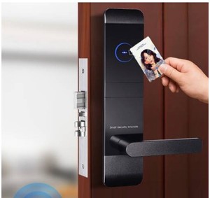 Serrure de porte d'hôtel intelligente Bluetooth avec TTLock RFID, serrure numérique d'hôtel en acier inoxydable FDHL-E900-S-BLE - Product Image 3
