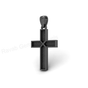 Solid 925 Sterling Silver 17x25mm Cross Design Blank Bezel Charm <b>Pendant</b> Setting <b>for</b> <b>Ashes</b> Resin Keepsake DIY Memorial Jewelry - Product Image 3