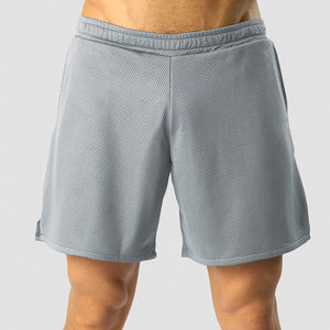 Shorts de basket-ball décontractés pour hommes, en maille respirante, grande taille, avec broderie personnalisée, en polyester, pour l'été - Product Image 1