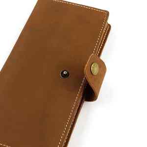 Handmade Luxury Fashion Genuine Leather <b>Black</b> <b>Wallet</b> <b>for</b> <b>Men</b> Slim <b>Wallet</b> - Product Image 4