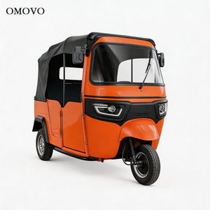 Triciclo Eléctrico de Pasajeros de 110cc, Auto Rickshaw de 3 Ruedas, Tuk Tuk con Toldo para Transporte Urbano - Product Image 3