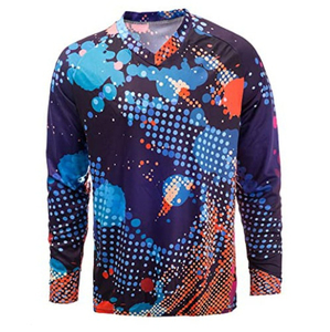 เสื้อเจอร์ซีย์โมโตครอสแบบไล่เฉดสีทันสมัย พิมพ์ลายแบบซับลิเมชั่นเต็มตัว โลโก้สั่งทำได้ น้ำหนักเบา ทนทาน อุปกรณ์แข่งรถ MX ผู้ผลิต OEM - Product Image 5