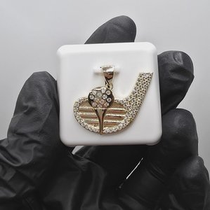 Pendentif de putter de golf en moissanite pour les amateurs de sport, en argent sterling 925, cadeau pour amis, bijoux fins, pendentifs et breloques - Product Image 1