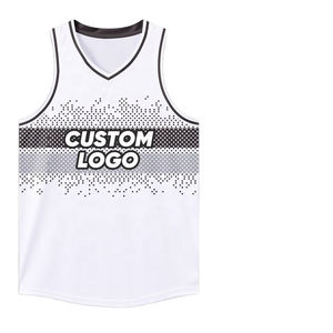 Camiseta de Baloncesto Personalizada Profesional para Adultos, Talla Grande, Malla Transpirable Sólida, 100% Poliéster, Secado Rápido, Antibacteriana - Product Image 3