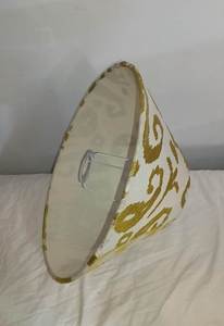 Abat-jour en tissu brodé de haute qualité, abat-jour en velcro pour lampes suspendues et lampes sur pied, parfait pour les chambres d'hôtel - Product Image 3