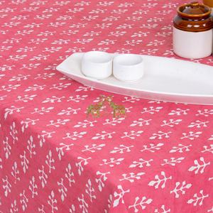 Nouvelle arrivée : Nappe en coton imprimée à la main avec motifs floraux indiens Dabu, design de bordure, nappe de table - Product Image 5