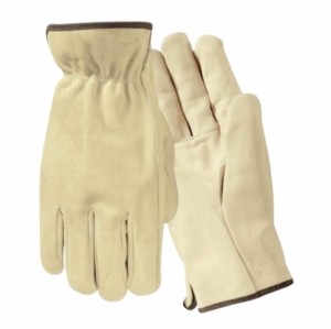 Customizable Heavy-Duty Driver Work <b>Gloves</b> Soft Comfortable Abrasion-Reflective Durable Goat Grain Leather Hand Safety <b>Gloves</b> - Product Image 1