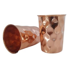 Juego de Tazas Moscow Mule de Cobre Sólido con Acabado Martillado Hecho a Mano, Vasos para Bebidas de Bar, Cócteles, Cerveza y Vino, Venta al Por Mayor - Product Image 3
