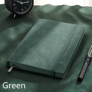 Carnet personnalisé format A5 avec 100 feuilles, couverture rigide en cuir PU, sangle, cadeau, lignage blanc ivoire vif, bloc-notes - Product Image 3