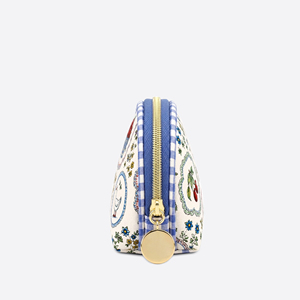 Pochette cosmétique en polyester à imprimé folklorique fantaisiste, petite trousse de toilette de voyage pour les essentiels de beauté quotidiens - Product Image 3