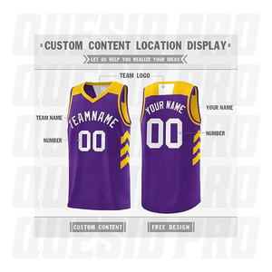 Último Diseño de Camiseta de Baloncesto Sublimada, Uniforme de Baloncesto Personalizado de Los Ángeles, Ropa Deportiva - Product Image 4