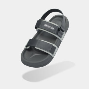 Sandalias de Secado Rápido, Color Gris Oscuro, Material Suave, Plataforma de 5 Ganchos, Estilo Vietnamita, Cómodas, con Tiras Cruzadas, Punta Abierta, Servicio OEM - Product Image 2