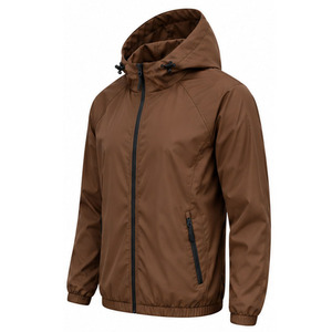 Windbreaker <b>Jacket</b> for <b>Men</b> Lightweight Outdoor Sports Water Resistant Full Zip Hooded Activewear Factory Direct OEM Manufacturer - Product Image 3