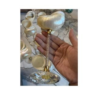 Verre à vin artisanal en coquille |   Décoration de style côtier |   Mariage à la plage |   Mariage romantique |   Fête des meilleures amies - Product Image 6