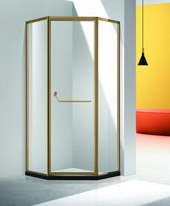 ตู้อาบน้ำรูปทรงเพชรร่วมสมัยพร้อมระบบเปิดประตูแบบหมุนสำหรับห้องน้ำอพาร์ทเมนต์และวิลล่า - Product Image 4