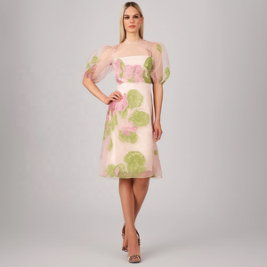 Custom OEM ragazze sera estate Sexy elegante moda lunghi abiti da donna floreale abito Midi per le donne 2024 - Product Image 1