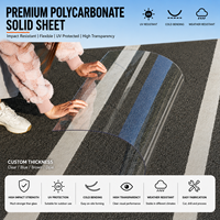 BAKWAY – Vente en gros usine de plaques solides en polycarbonate transparent de 1 mm à 20 mm, panneaux PC résistants aux chocs et traités anti-UV pour toitures, lucarnes et auvents