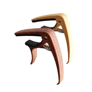 Groothandel Gitaar Capo Hout Elektrische Akoestische Capotraste Zink Legering Oem Custom Kleurrijke Capo Gitaar Capo Voor Gitaar Accessoires