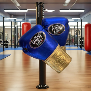ถุงมือชกมวยหนังวัวแท้แบบผูกเชือก รุ่น Professional No Boxing No Life  บุหนาเต็มนิ้ว ซับเหงื่อ รุ่น RL-BG-218 - Product Image 1