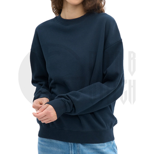 Sudadera Extra Grande de Primera Calidad para Mujer, Cuello Redondo, Felpa de Algodón, Manga Larga, Sudadera Personalizable - Product Image 1