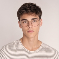 Monture de lunettes de vue ronde anti-lumière bleue UV420, monture intégrale en titane léger, titane pur, sur mesure, haute qualité