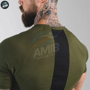 เสื้อยืดออกกำลังกายแขนสั้นสำหรับผู้ชายคุณภาพสูง ระบายอากาศได้ดี สวมใส่สบาย ผลิตจากผ้าโพลีเอสเตอร์ 100% - Product Image 5