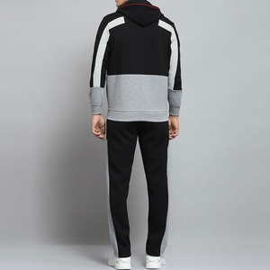 Ensemble de survêtement d'hiver pour homme avec capuche, en tissu extensible, confortable, pour le jogging, de haute qualité, léger, avec taille élastique - Product Image 4