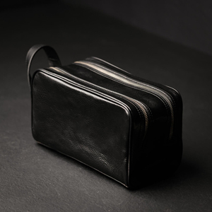 Genuine Leather Toiletry Bag Mens Dopp <b>Kit</b> Vintage <b>Shaving</b> Wash Bag Travel Grooming <b>Kit</b> Organizer Wholesale TYG-0113 - Product Image 2