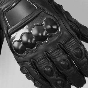 Guantes de Motocicleta de Cuero Impermeables para Invierno, Protección de Nudillos Reforzada, Pantalla Táctil, Resistentes al Frío, Dedos Completos, Equipo de Carreras - Product Image 4