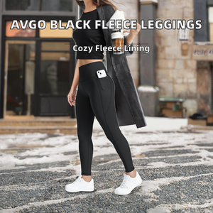 Wholesale Customized Factory Made Logo Printing Fleece Lined Yoga Leggings Best Design Womens <b>Warm</b> Gym <b>Tights</b> - Product Image 6