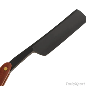 TARIQXPORT Beauty <b>Care</b> Professional Men's Hair <b>Beard</b> Shaving Tool Stainless Steel Barber Folding Straight Razor Wooden Handle - Product Image 3