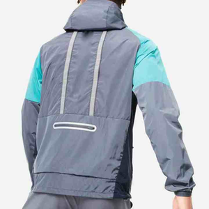 Tendance 2026 : Survêtement coupe-vent pour homme avec capuche ajustable en tissu tissé et fermeture éclair frontale - Product Image 5