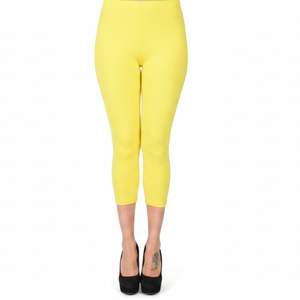 Leggings de Cintura Alta para Mujer, Coloridos, de Longitud Completa, Acanalados, de Algodón/Fibra de Bambú, Tejido de Punto, Secado Rápido, Transpirables, Ajustados, Elásticos para Correr - Product Image 1