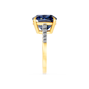14K 9K 10K 18K Solid Gold 8Ct Lab Gemstone <b>Custom</b> <b>Ring</b> IGI Certified Ethical Fine Jewelry MOQ 3pc 10pc RJC OEM ODM E201284 - Product Image 2