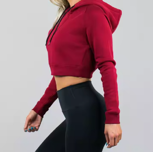 Sweat-shirts et sweats à capuche décontractés pour femmes OEM, tissu tissé respirant pour l'hiver/l'automne, couleurs personnalisées, badges, paillettes, décorations en cristal - Product Image 3